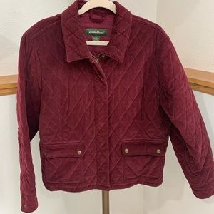 Eddie Bauer Quilted Jacket in Burgundy